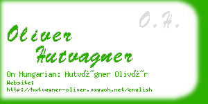 oliver hutvagner business card